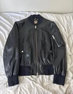 Burberrys レザージャケット 羊革 ブルゾン　ma-1 バーバリーのサムネイル
