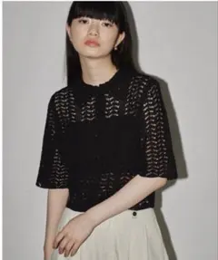 TODAYFUL Lace Knit Shirts レースニットシャツ