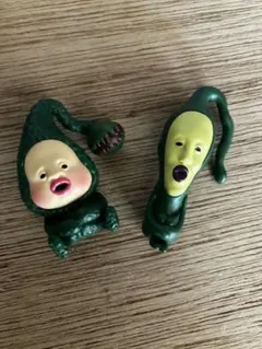 こびとづかん おすわりマスコット3 クサマダラオオコビト　マモリコモリ2体セット