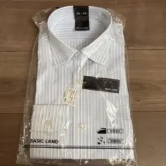 BASIC LAND　長袖　ワイシャツ　39-78　ストライプ　セミワイド