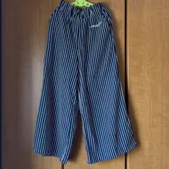 ANAP Girlストライプワイドパンツ ネイビー150-160 カッコ可愛い