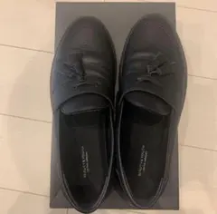 ❤️ブラック レザー BY タッセルスニーカー 革靴　黒　beauty&youth