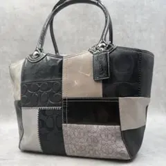 COACH コーチ　シグネチャー　パッチワーク　トートバッグ　F14045
