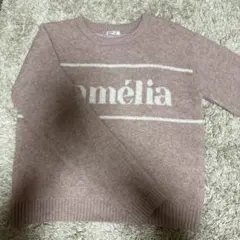 ラフィミー raffime ピンク ロゴ入り ニットセーター 長袖