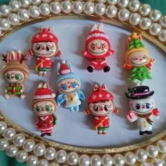 s*♡様 らぶぶデコパーツ　8個セット クリスマス