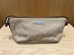 GUCCI グッチ GGキャンバス ミニハンドバッグ ベージュ系 ポーチ風 鞄