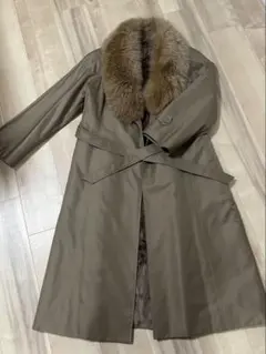 美品✨KaneboSilk リアルファー ライナー付き ロングコート 11号
