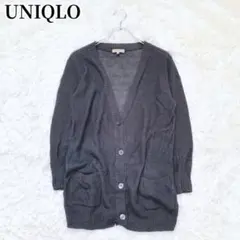 ユニクロ UNIQLO Vネックカーディガン ブラック シンプル 春夏 羽織り