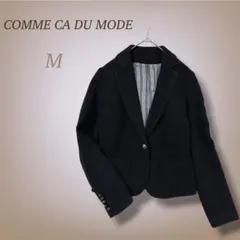 コムサデモード ジャケット コート カシミヤ混 金ボタン 日本製 ブラック M