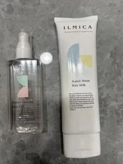 ILMICA 리페어 코팅 헤어 오일 앤 리페어 모이스트 헤어 밀크 2개 세트
