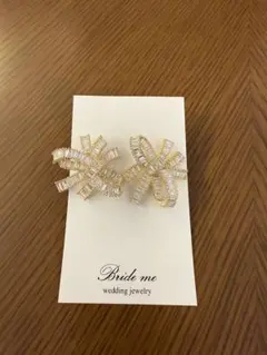 【ZP-25】 bride me ブライダル ピアス ゴールド
