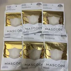 MASCODE マスコード ベージュ マスク Mサイズ 6袋セット まとめ売り