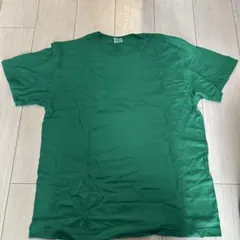 緑のコットンTシャツ Lサイズ