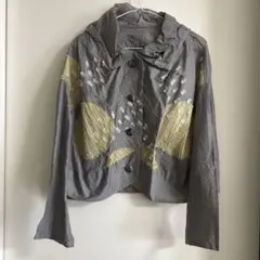 センソユニコ　慈雨　 グレー　変形　 ジャケット　薄手　サイズ40のサムネイル
