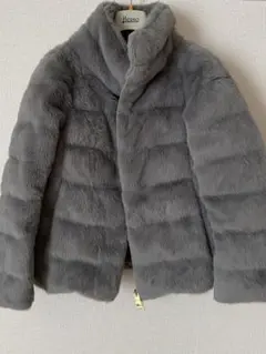 Herno グレー エコファーショート丈ダウンのサムネイル