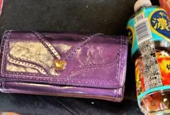 最終値下げ　アナスイ　長財布　紫　蝶々　パープル