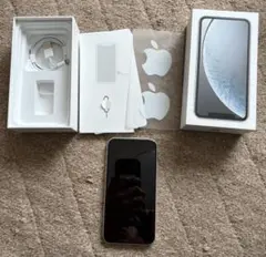 ★iPhone XR★ホワイト★64GB★SIMフリー★本体と箱＋充電ケーブル★
