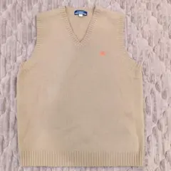 【美品】BURBERRYBLUELABELベージュ Vネックニットベスト M