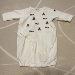 POLO Baby50-70 テディベア刺繍ロンパース