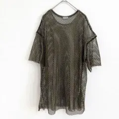 KBF × Green Parks コラボ メッシュ プルオーバー カーキ Fのサムネイル