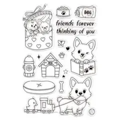 クリアスタンプ700：DOG《おまとめご購入で20%OFF！》