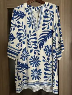 H&M ボタニカル柄 チュニック XS