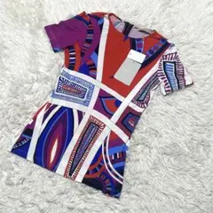 エミリオプッチ袖シャーリングコットンTシャツR50 - メルカリ