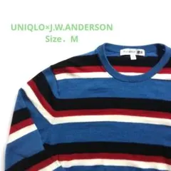 希少ユニクロJ.W.ANDERSONエクストラファインメリノウールボーダーニット
