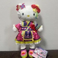 ピューロランドコラボレーション ライブキャラBIGぬいぐるみ　ハローキティ