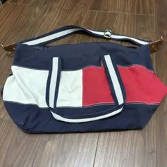 TOMMY HILFIGER ボストンバッグ ネイビー/レッド