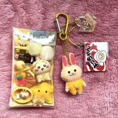 ♡ちいかわ♡ ガチャ詰め ポーチ風 イエロー 黄色 うさぎ 推し ミニチュア