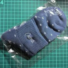 Curves ドット柄　青系ソックス ネイビー