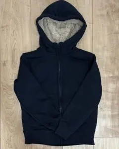 UNIQLO ユニクロ　ボア　パーカー　裏ボア　ネイビー　キッズ　130