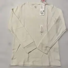 新品未使用★UNIQLO★ヒートテックワッフルクルーネックt★140