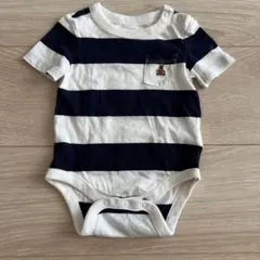 GAP ストライプロンパース 0-3ヶ月　ベビー肌着　ボディスーツ