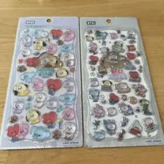 BT21 プチドロップステッカー　2種　セット　BTS