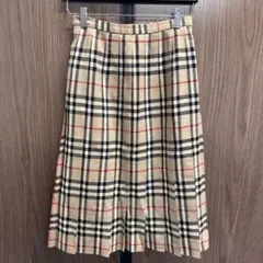 レアBURBERRYS ノバチェック ウール100% プリーツスカート L