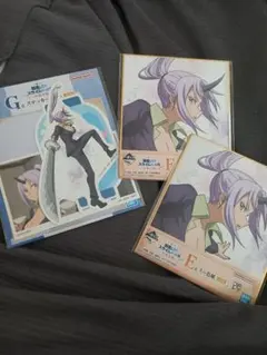 一番くじ　転生したらスライムだった件　聖魔対戦　シオン　色紙　ステッカー