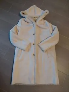 UNIQLO ムートンタッチフーデットコート M アイボリー