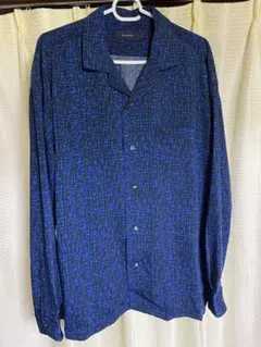 RAGEBLUE 長袖シャツ Lサイズ 青系パターン
