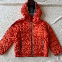 UNIQLOキッズ110 中綿ダウンオレンジアウター保育園