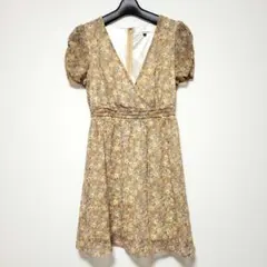 美品❣️アンレリッシュ 花柄 半袖ワンピース 【フリー】レディース かわいいのサムネイル