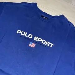 POLO SPORT 90s Tシャツ L USA製 blue