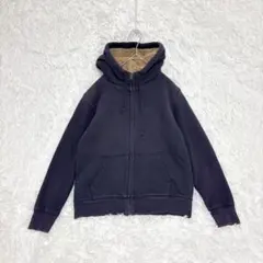 UNIQLO ユニクロ スウェットパーカー L 大きめ 裏地フリース フルジップ