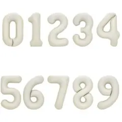 風船 バルーン 誕生日 ホワイト 数字 2 大きめ 40インチ