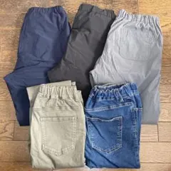 UNIQLO防寒、GU ジュニア ボトムス 150cm 5本セット