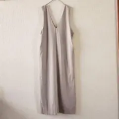 【La-gemme】（L）Vネックノースリーブジャンパースカート/オールシーズン