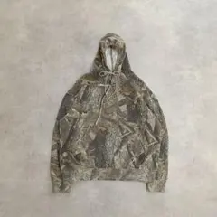 REDHEAD リアルツリーカモ柄古着スウェットミリタリーフードM396
