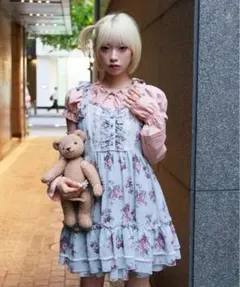 新品タグ付★アクシーズファム★花柄キャミチュニックワンピースミント