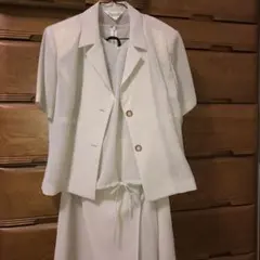 スカートスーツ　3点セット　　大きいサイズ　春　夏　真夏　13号